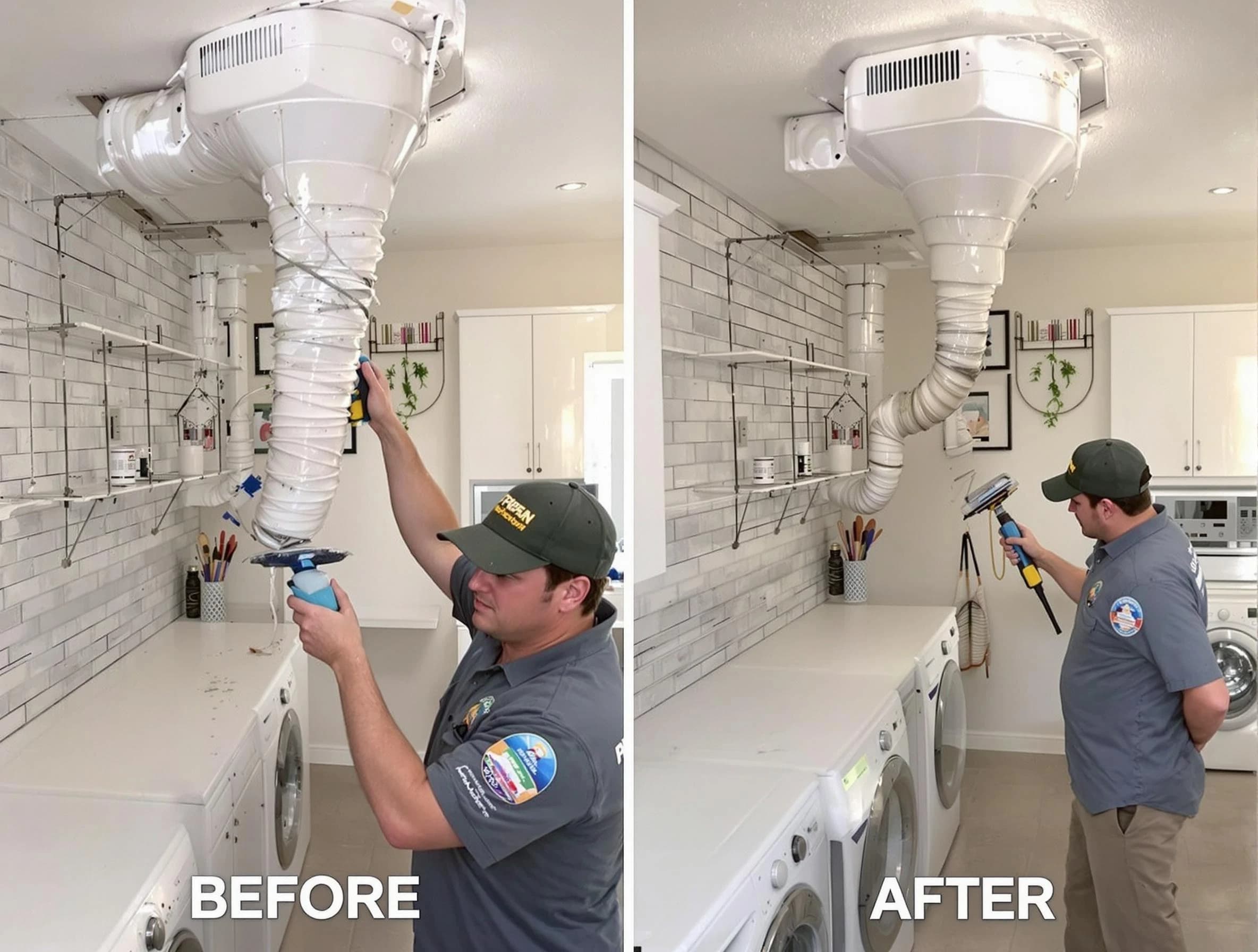 Professional dryer exhaust vent cleaning by Edgewood Dryer Vent Cleaning in Edgewood