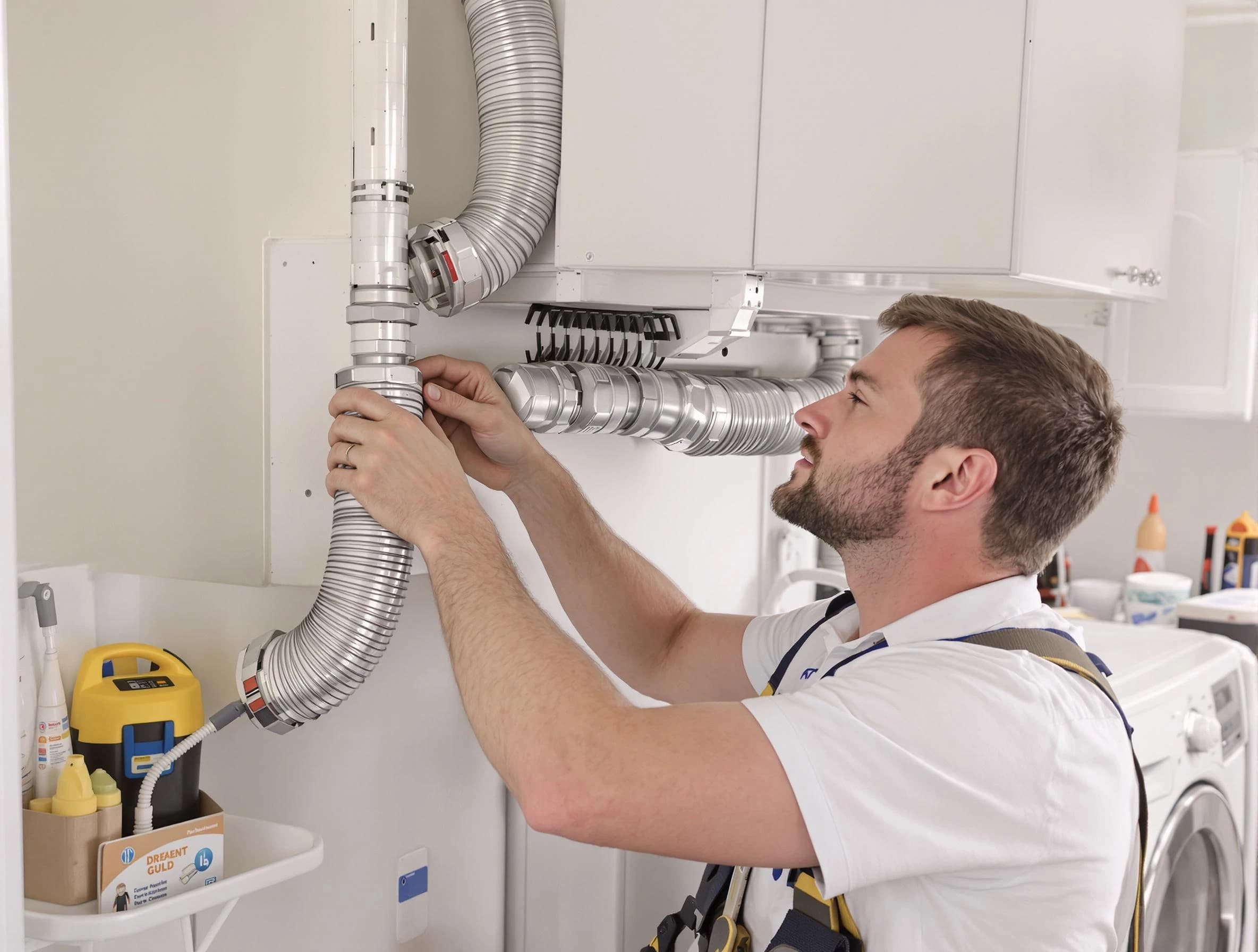 Professional dryer vent repair and installation by Edgewood Dryer Vent Cleaning in Edgewood