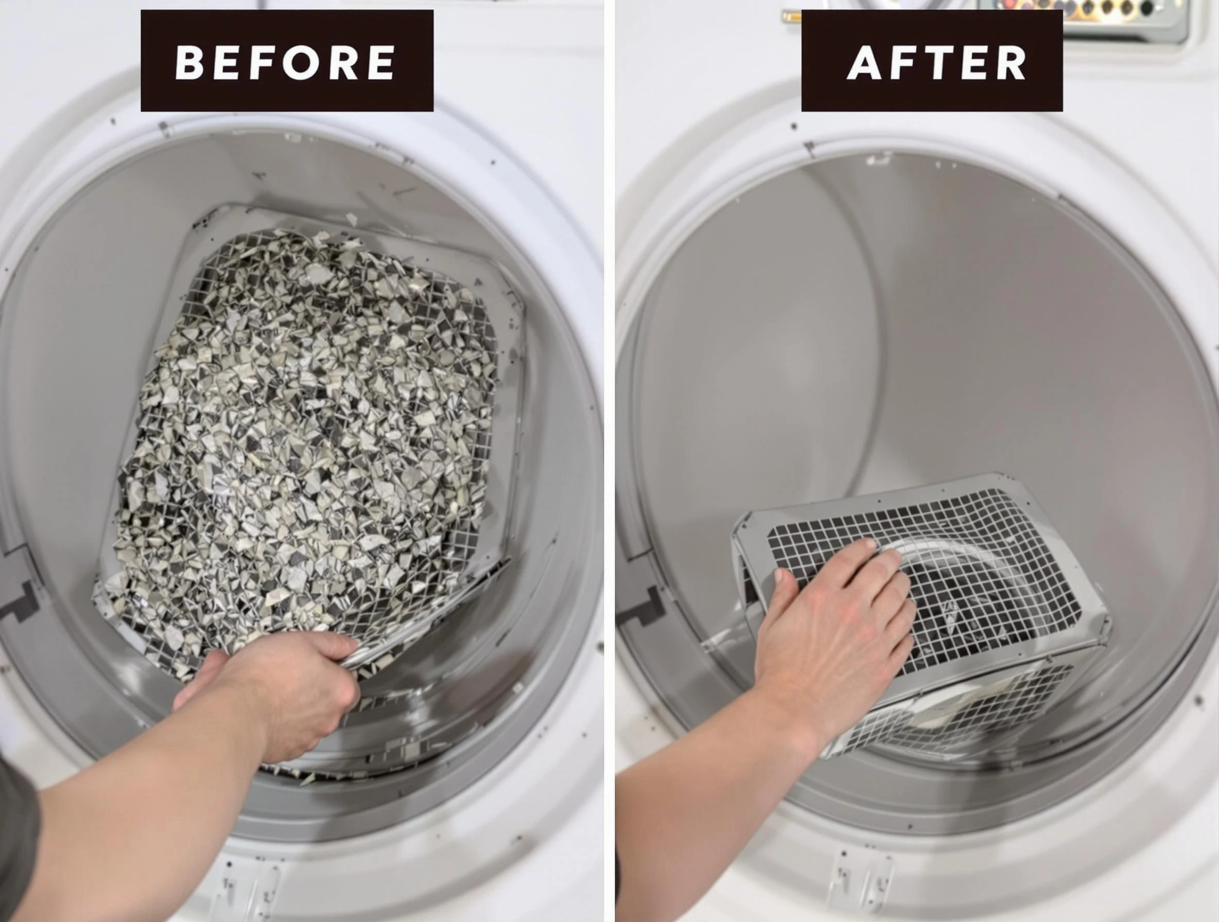 Professional lint trap cleaning by Edgewood Dryer Vent Cleaning in Edgewood