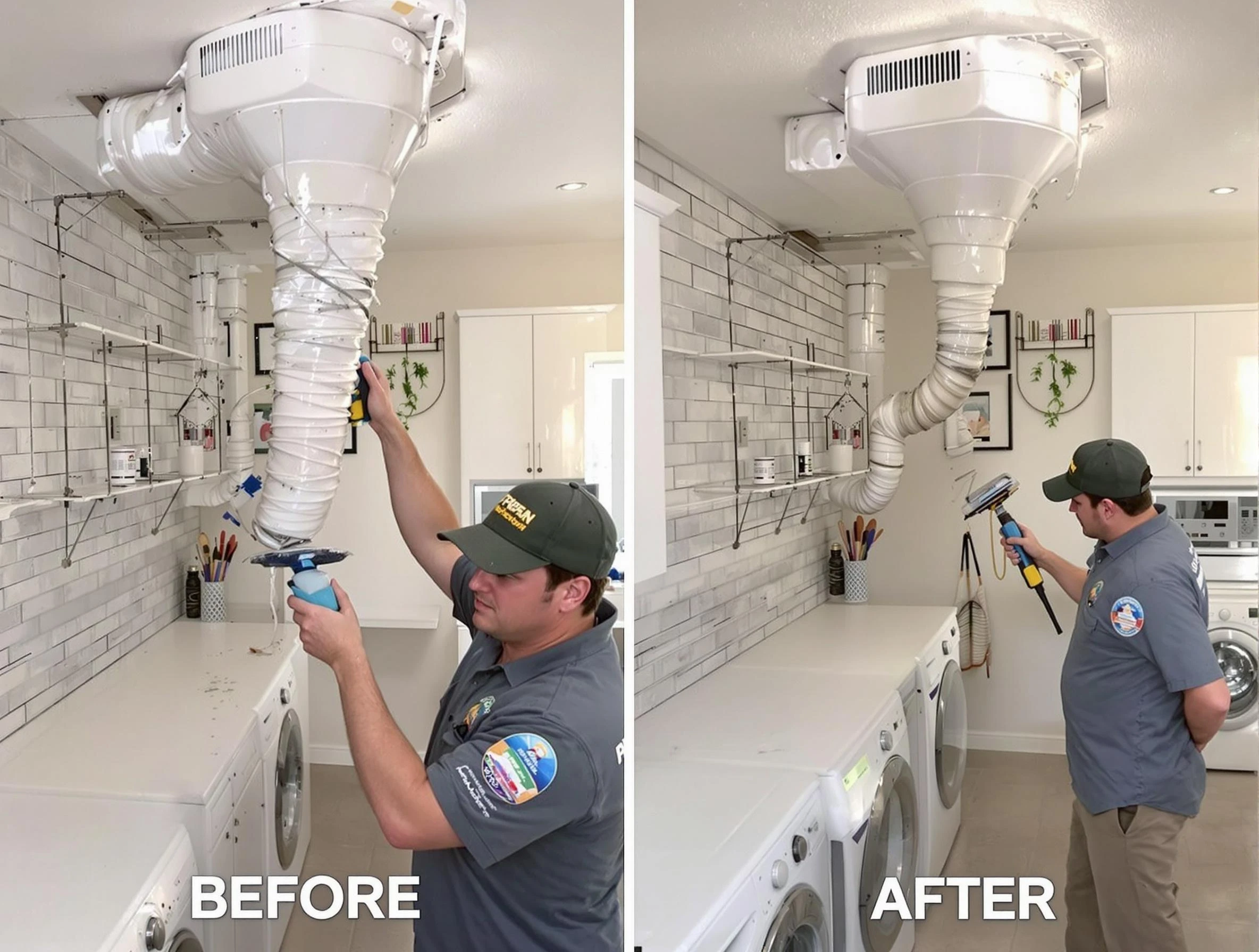 Professional dryer exhaust vent cleaning by Edgewood Dryer Vent Cleaning in Edgewood