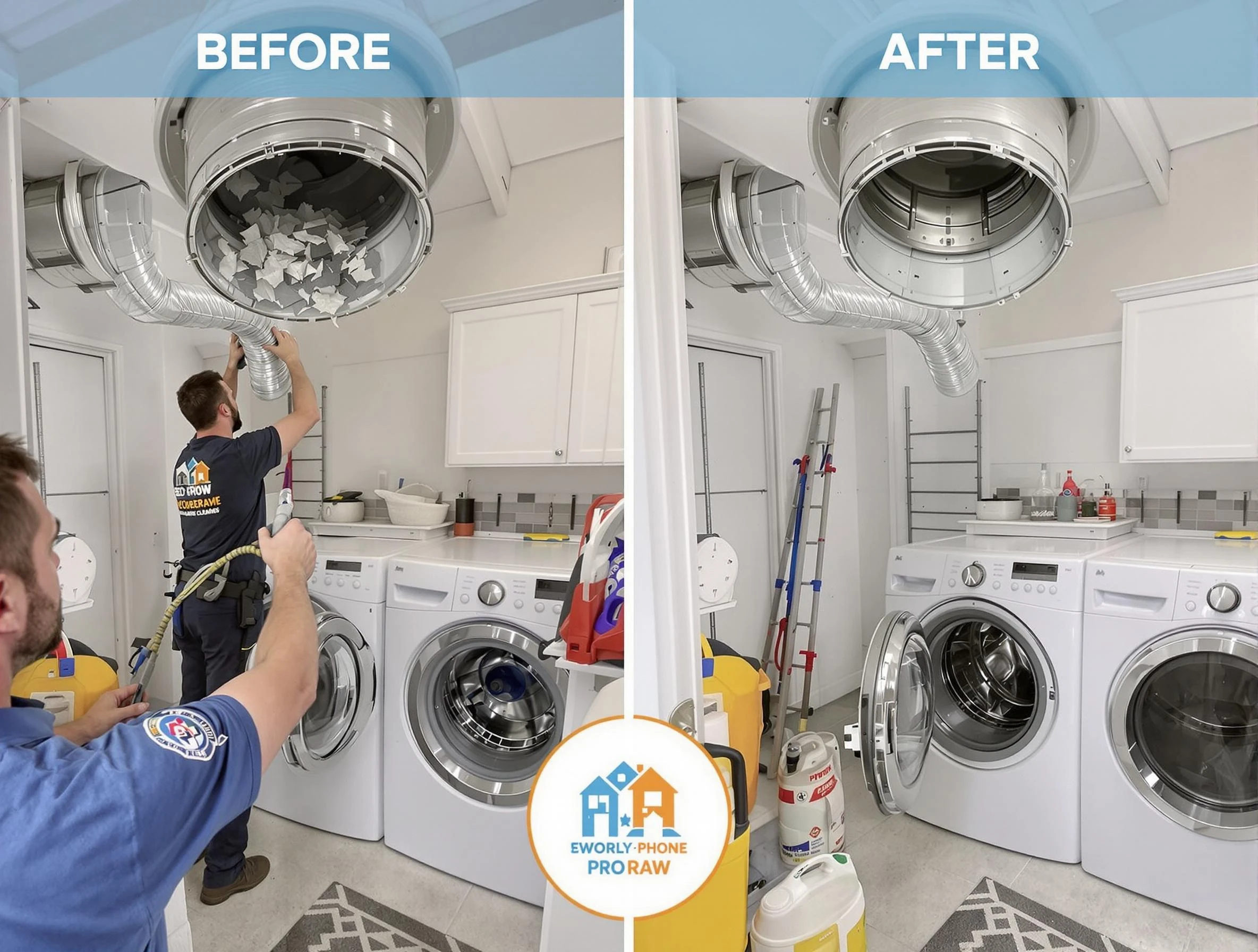 Residential dryer vent cleaning by Edgewood Dryer Vent Cleaning in Edgewood
